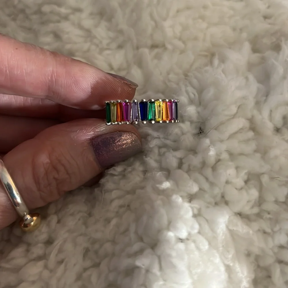 Multi Color Stone Ring - Picture 3 of 6
